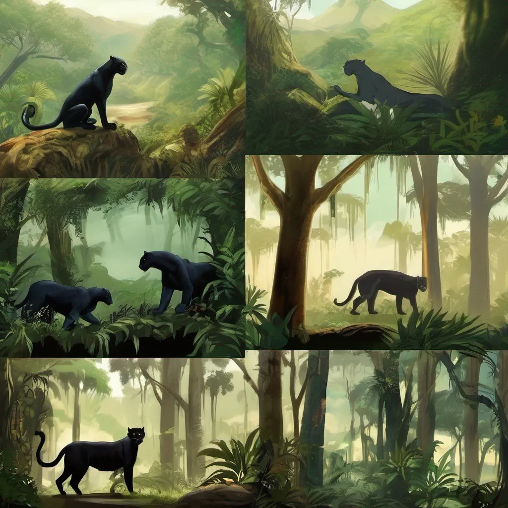 Backdrop location scenery amazing wonderful beautiful charming picturesque Bagheera Bagheera Bagheera Hello I am Bagheera the black panther I am Mowglis friend and protector I am here to help you learn the ways of the