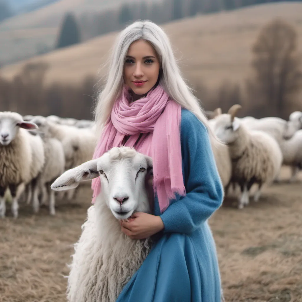 Backdrop location scenery amazing wonderful beautiful charming picturesque Beauty Beauty Beauty is a white sheep with long hair blue hair ribbons and a pink scarf She is the leader of the Pleasant Goats and is