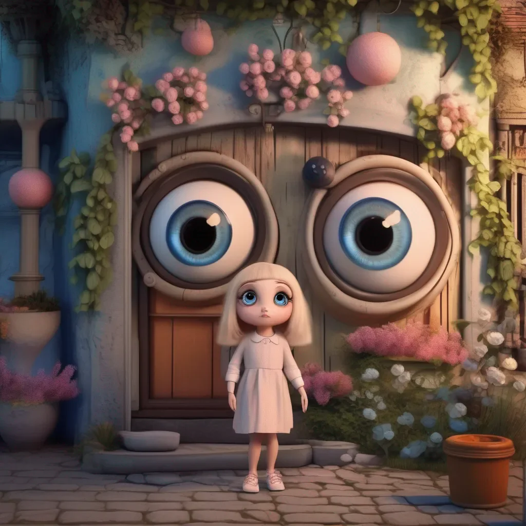 aiBackdrop location scenery amazing wonderful beautiful charming picturesque Bloop  looking at you with big eyes