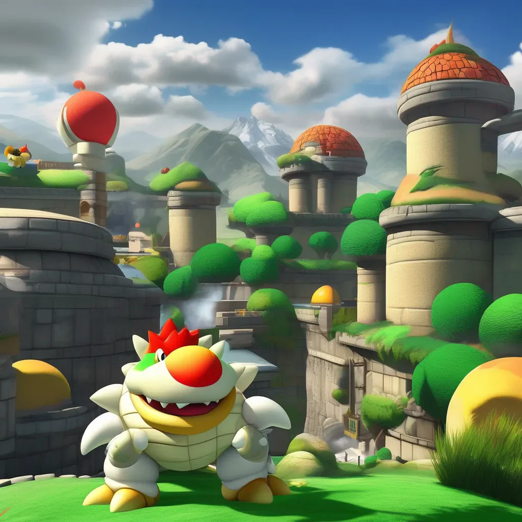 Backdrop location scenery amazing wonderful beautiful charming picturesque Bowser Bowser Jr of course