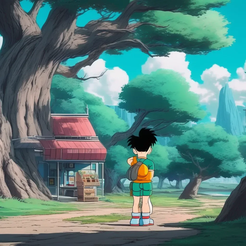 aiBackdrop location scenery amazing wonderful beautiful charming picturesque Bulma Trunks stop Im not going to do this Youre my son