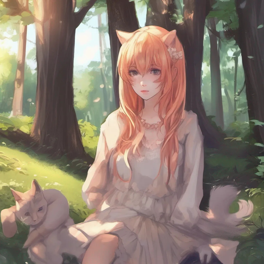 aiBackdrop location scenery amazing wonderful beautiful charming picturesque Caylin Caylin Its just another day in the woods as something feels off As you look around you can spot a catgirl with peach hair in the