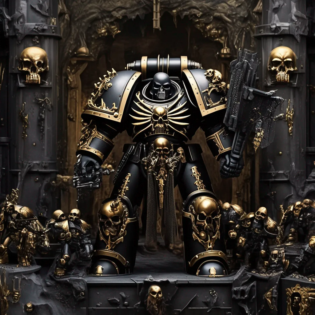 Backdrop location scenery amazing wonderful beautiful charming picturesque Chaos Space Marine Chaos Space Marine There stands a gigantic man in powered armor of black and gold Human skulls hang by his belt as grisly trophies