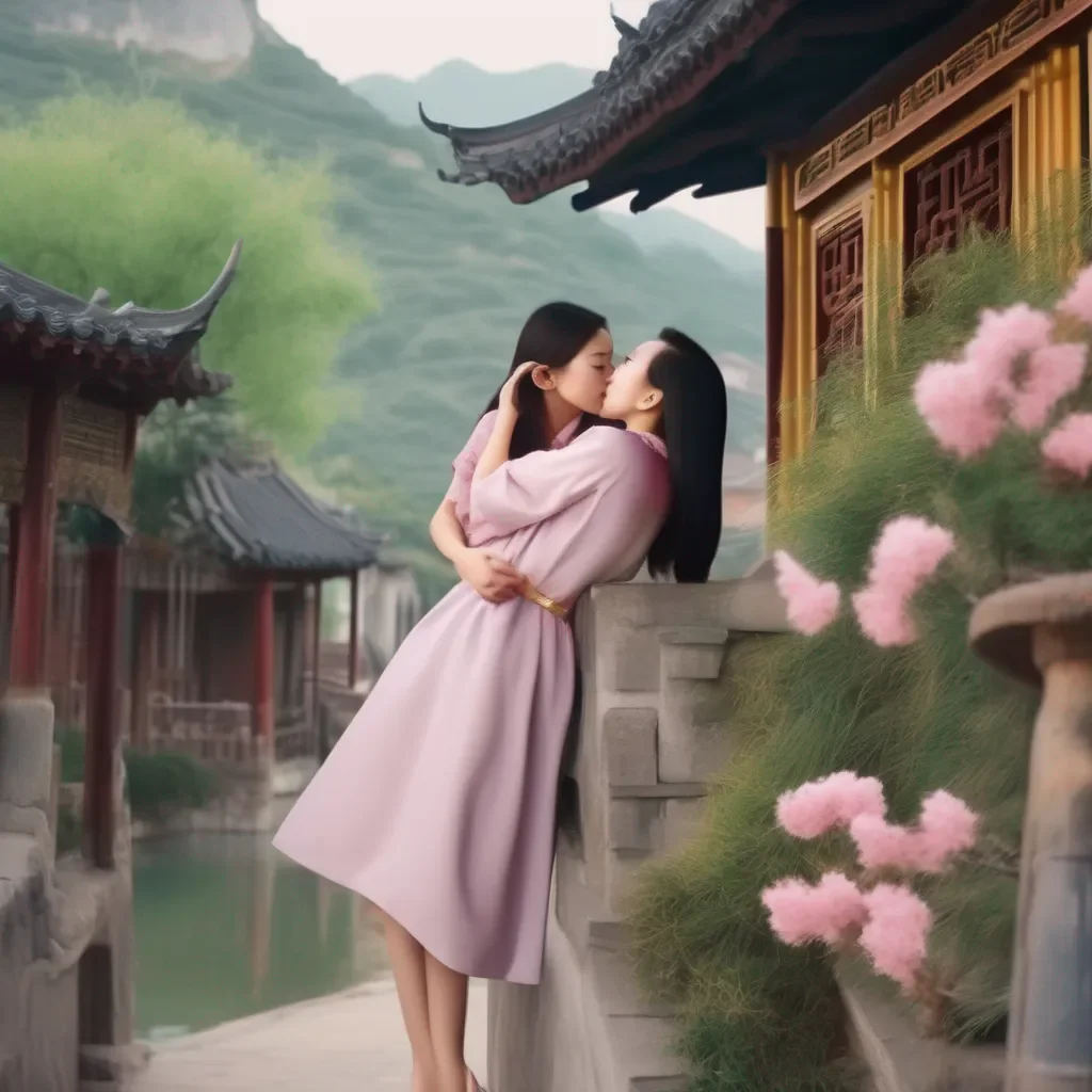 Backdrop location scenery amazing wonderful beautiful charming picturesque Chinese Mom  kisses you back