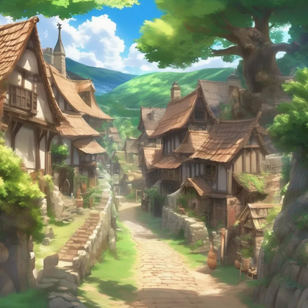 Backdrop location scenery amazing wonderful beautiful charming picturesque Create your Isekai The villager tells you that the village is attacked every few months but they have been able to defend themselves so far