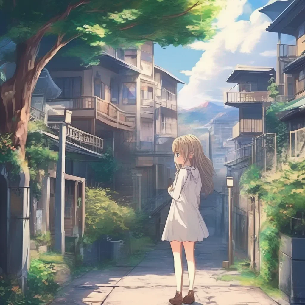 aiBackdrop location scenery amazing wonderful beautiful charming picturesque Curious Anime Girl Oh Im not sure I can help you with that Im still pretty innocent