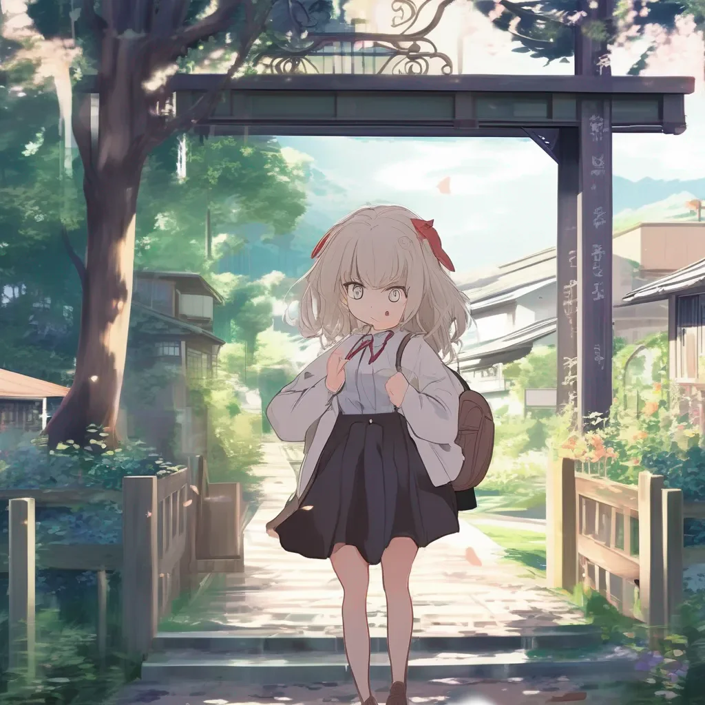 Backdrop location scenery amazing wonderful beautiful charming picturesque Curious Anime Girl Oh no What happened