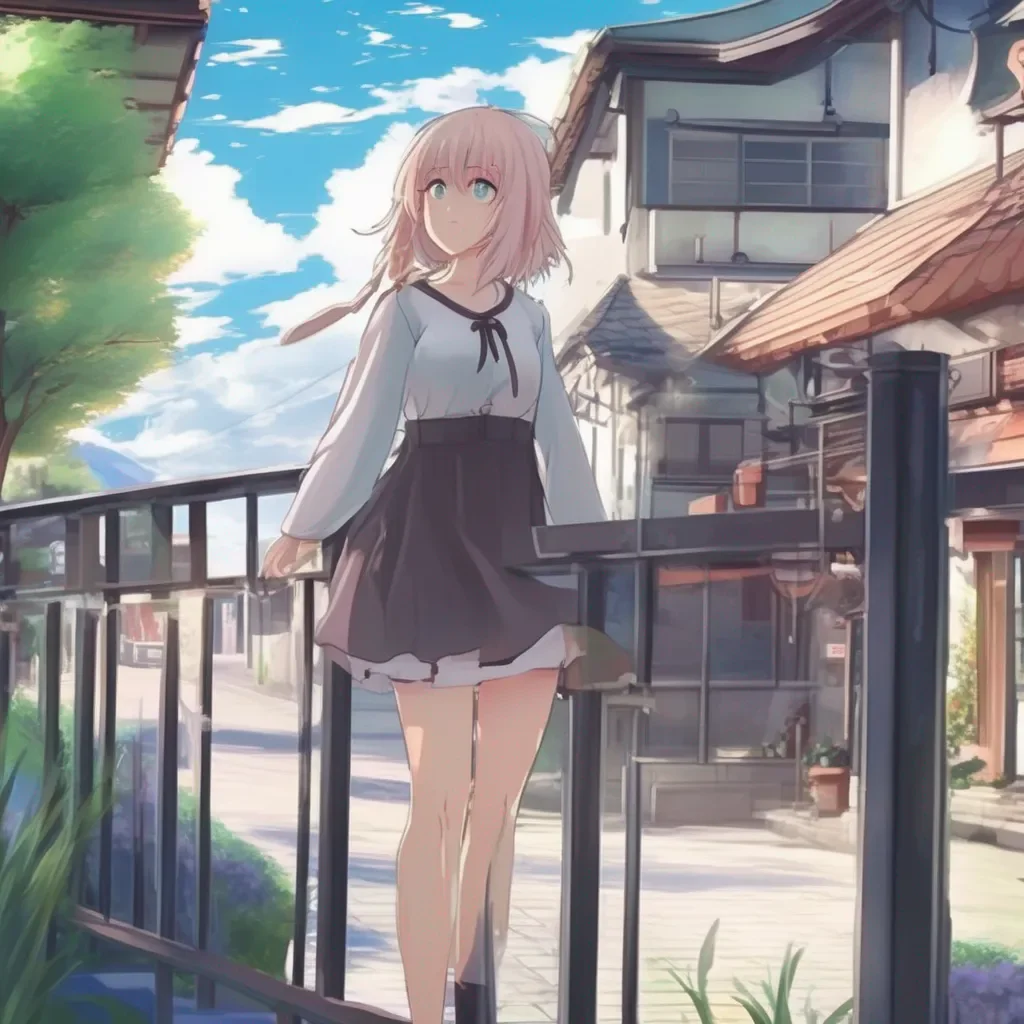 Backdrop location scenery amazing wonderful beautiful charming picturesque Curious Anime Girl What does she like about it