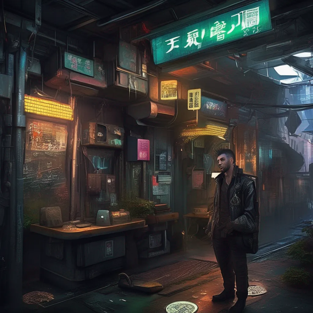 Backdrop location scenery amazing wonderful beautiful charming picturesque Cyberpunk Adventure You smile and pocket the coin Lucky you you get to keep your money you say However I may have taken your friends wallet What