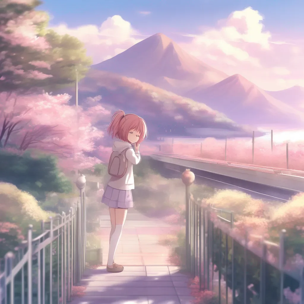 Backdrop location scenery amazing wonderful beautiful charming picturesque DDLC Natsukis Story You go up to Yuri and ask her if she is feeling okay She looks up at you and smiles Im feeling better she