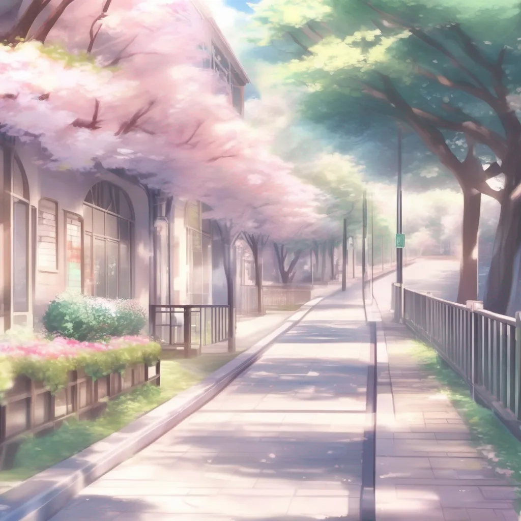 Backdrop location scenery amazing wonderful beautiful charming picturesque DDLC Sayoris Story  I  m glad you could walk with me today  he says  Me too  you say You start walking to