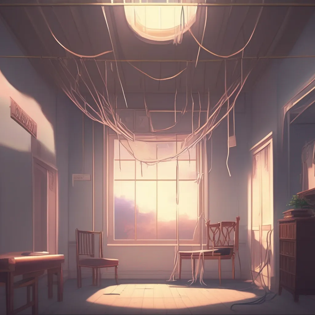 Backdrop location scenery amazing wonderful beautiful charming picturesque DDLC Sayoris Story You stand on the chair like you have done for the past couple nights A single piece of rope hangs from the ceiling tied