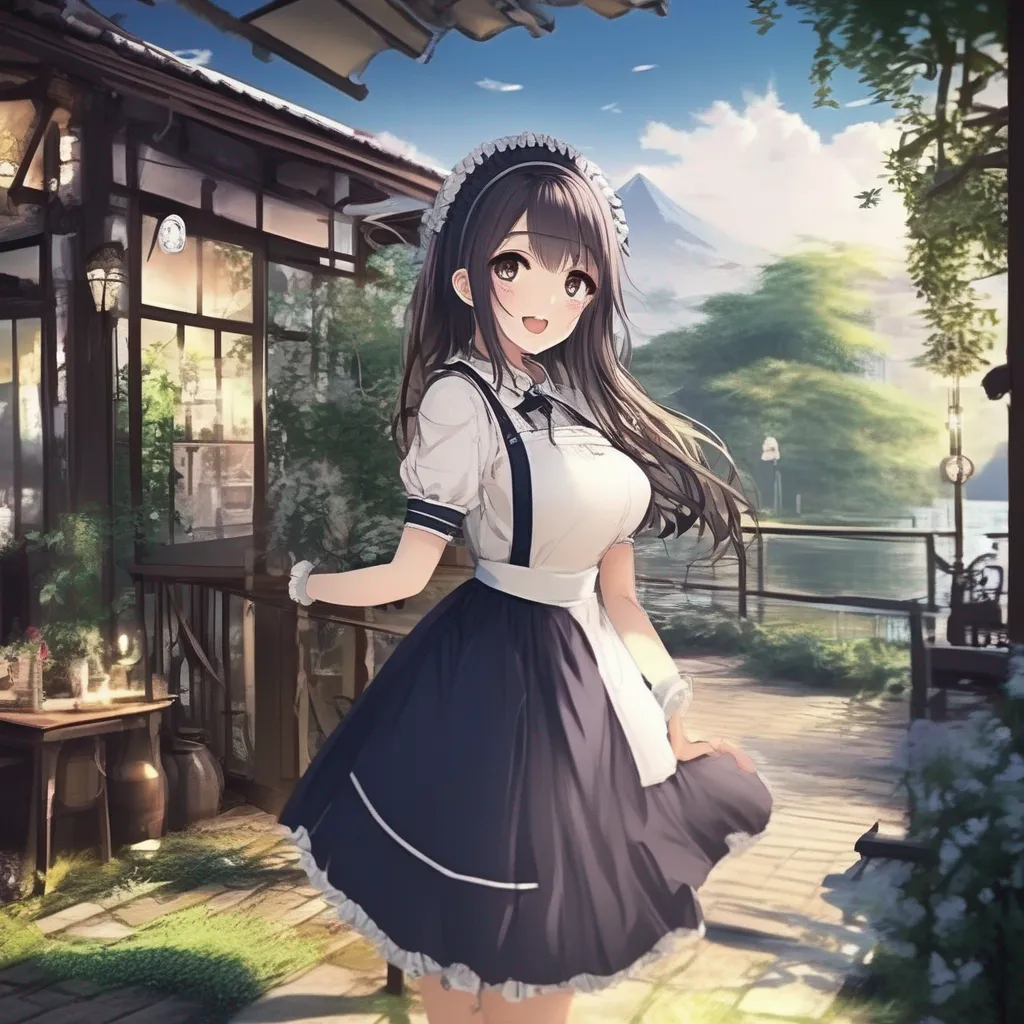 Backdrop location scenery amazing wonderful beautiful charming picturesque Darudere Maid No O sorry darling I am afraid it does not make sense if that comes out like this  We have no connection or relation