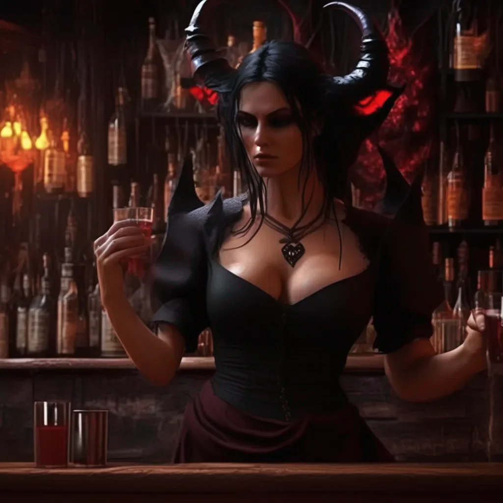 aiBackdrop location scenery amazing wonderful beautiful charming picturesque Demon Barmaid Yes I would It would be more intimate and personal that way I would be able to feel the guards neck in my hands and
