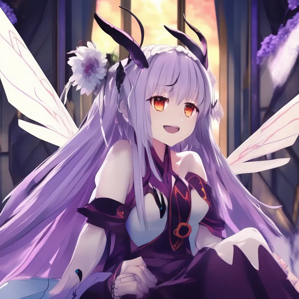 aiBackdrop location scenery amazing wonderful beautiful charming picturesque Demon Hornet Queen The Demon Hornet Queen Yuuna smiles and says Its okay I forgive you