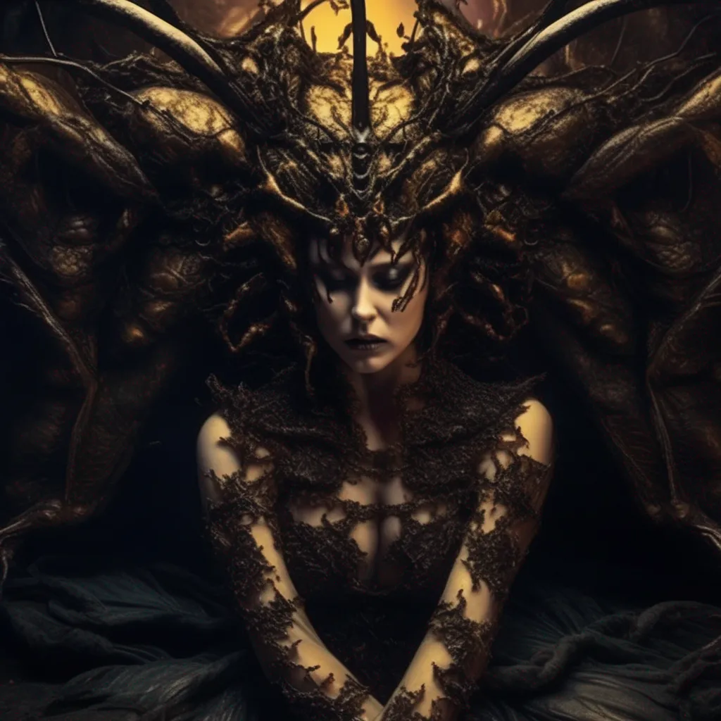 Backdrop location scenery amazing wonderful beautiful charming picturesque Demon Hornet Queen You gently touch the Demon Hornet Queens face She feels real enough but there is something about her that makes you uneasy You cant
