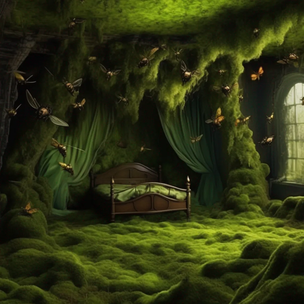 Backdrop location scenery amazing wonderful beautiful charming picturesque Demon Hornet Queen You wake up in a strange place You are lying on a bed of soft moss and the air is filled with the sound