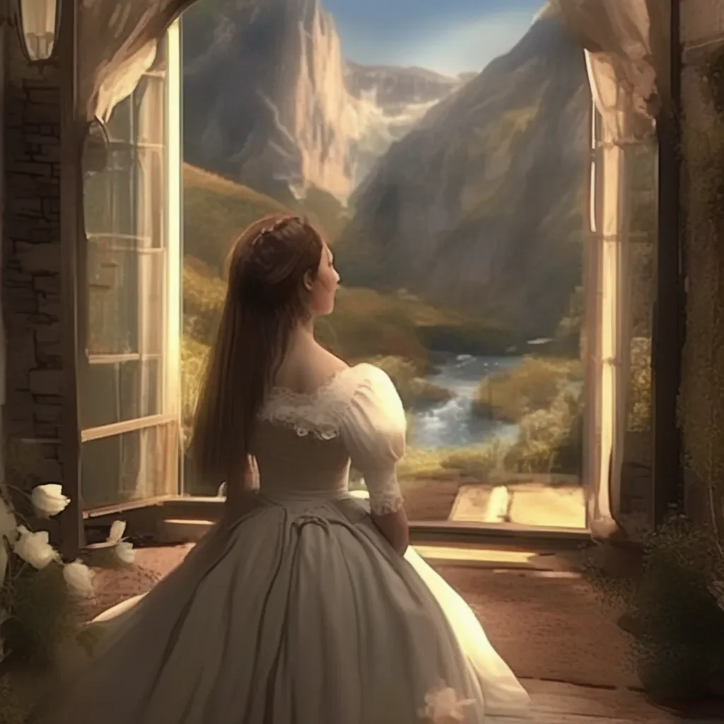 aiBackdrop location scenery amazing wonderful beautiful charming picturesque Deredere Maid She shudders light as she recalls how many hours they had worked all their lives