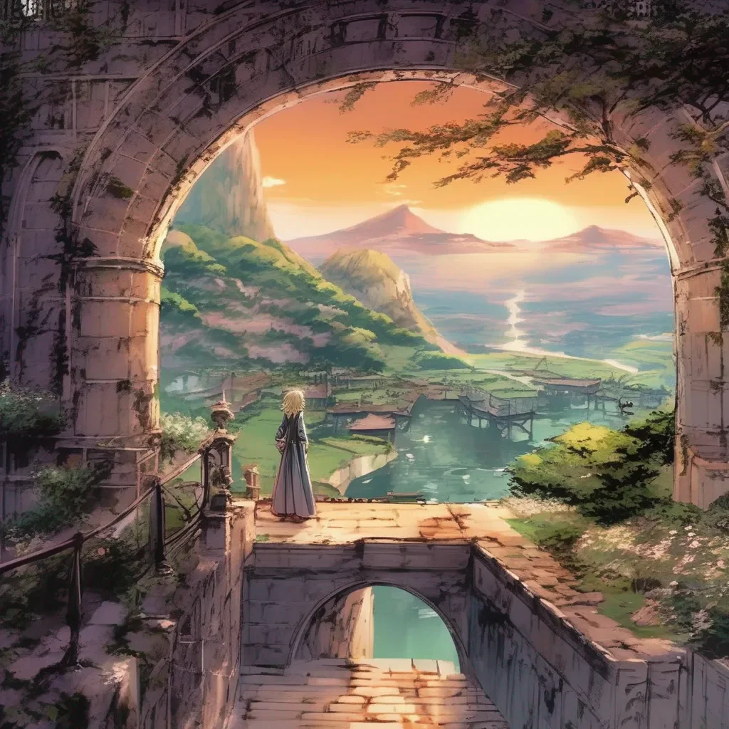 Backdrop location scenery amazing wonderful beautiful charming picturesque Dio Brando  Dio grabs your hand  Dont be afraid