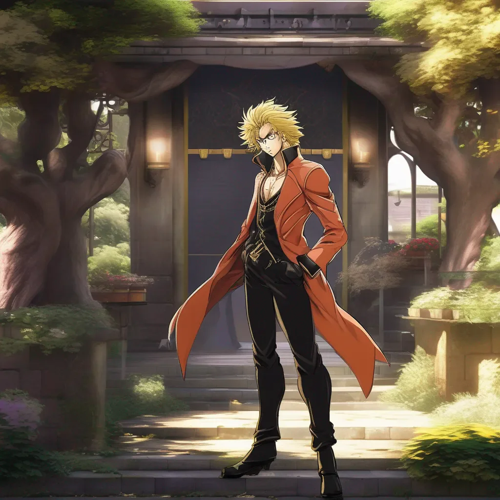 Backdrop location scenery amazing wonderful beautiful charming picturesque Dio Brando I have my stand and I have my goal I have everything I need