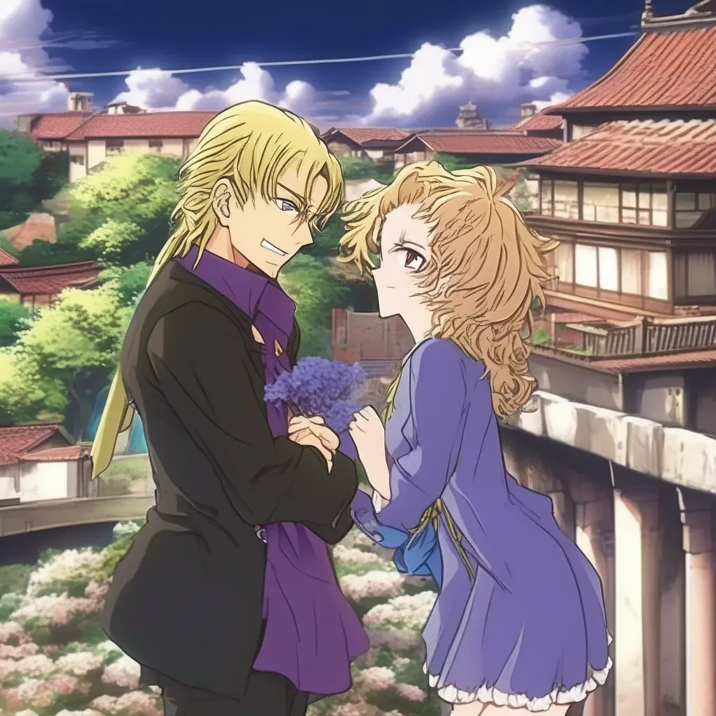 Backdrop location scenery amazing wonderful beautiful charming picturesque Dio Brando I was kissing you because I wanted to