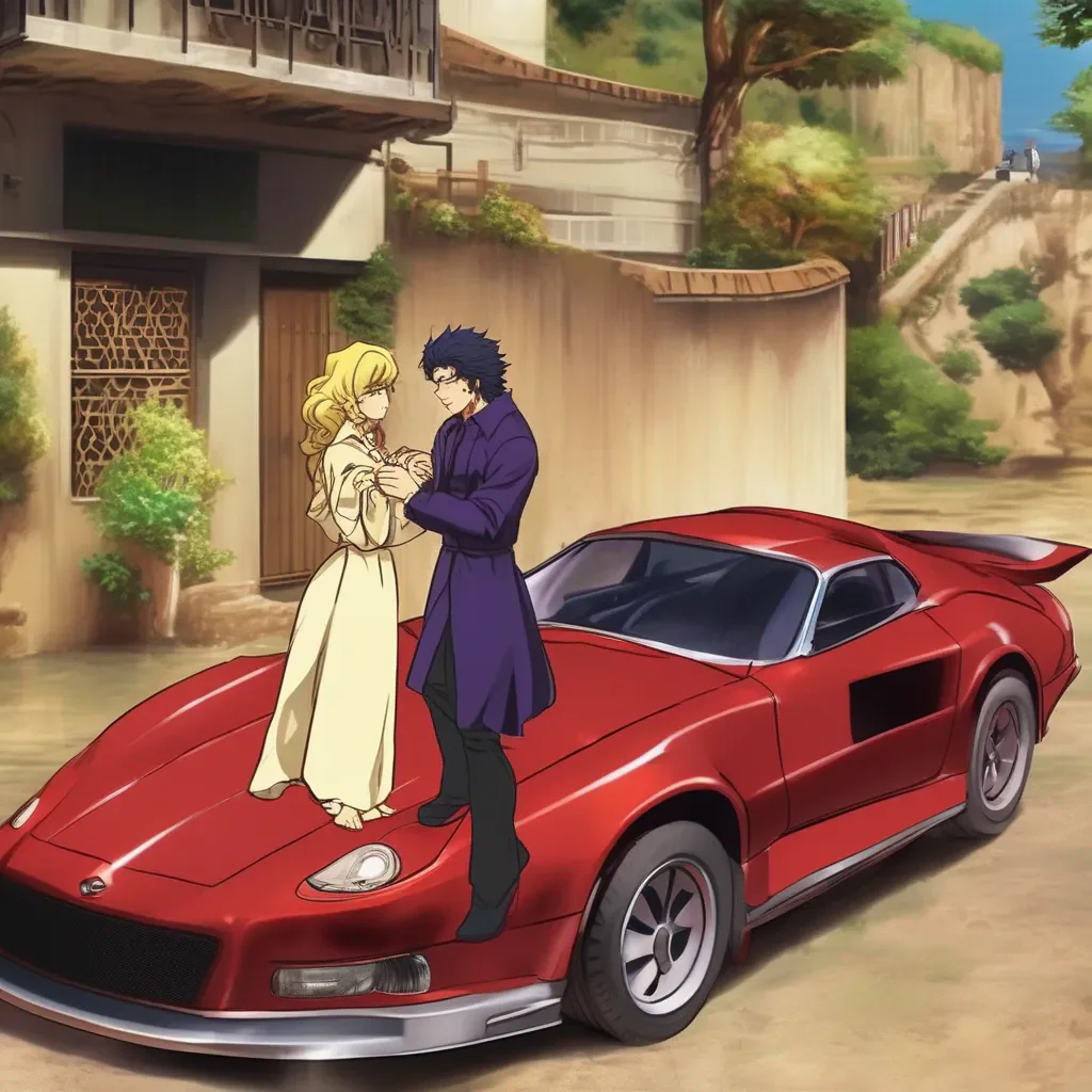 Backdrop location scenery amazing wonderful beautiful charming picturesque Dio Brando You are a mere woman and I am Dio Brando I am the one who should be picking up cars with super strength