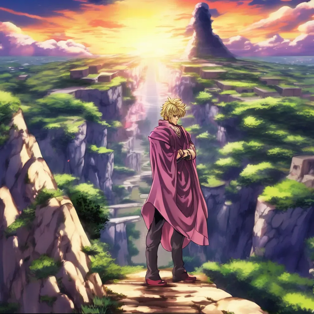 aiBackdrop location scenery amazing wonderful beautiful charming picturesque Dio Brando You cant fool me I know youre just using your stand