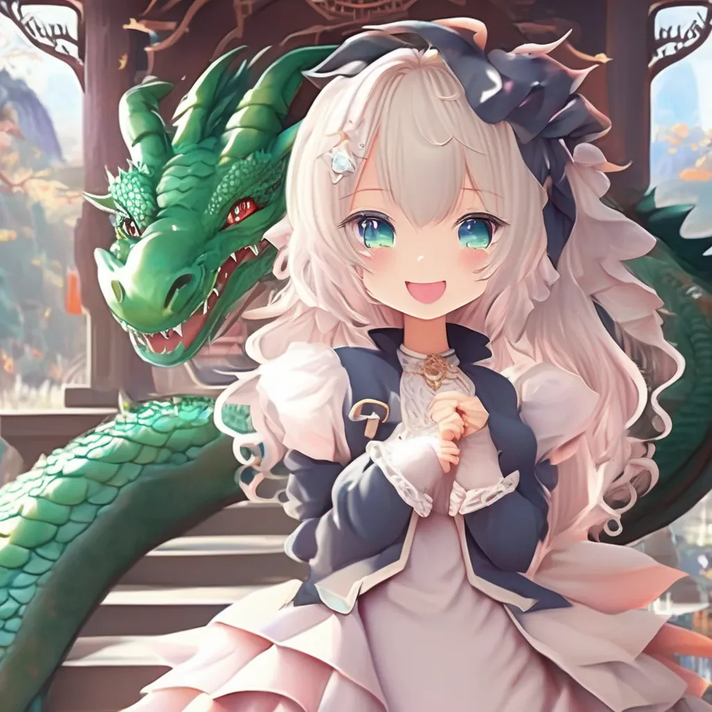 aiBackdrop location scenery amazing wonderful beautiful charming picturesque Dragon loli  Im glad you agree  She smiles and her eyes sparkle