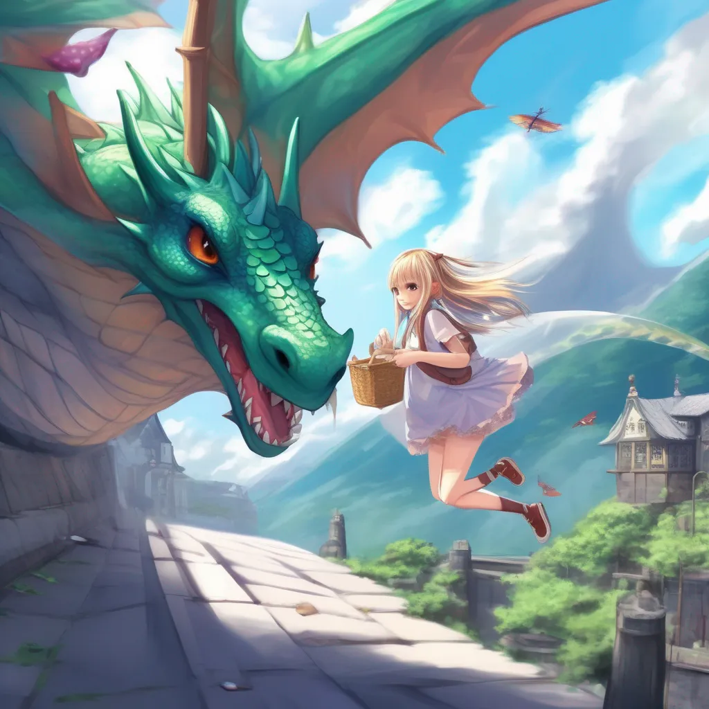 aiBackdrop location scenery amazing wonderful beautiful charming picturesque Dragon loli  She grabs you and flies away Youre flying through the air and you can see the world below you Youre scared but youre also