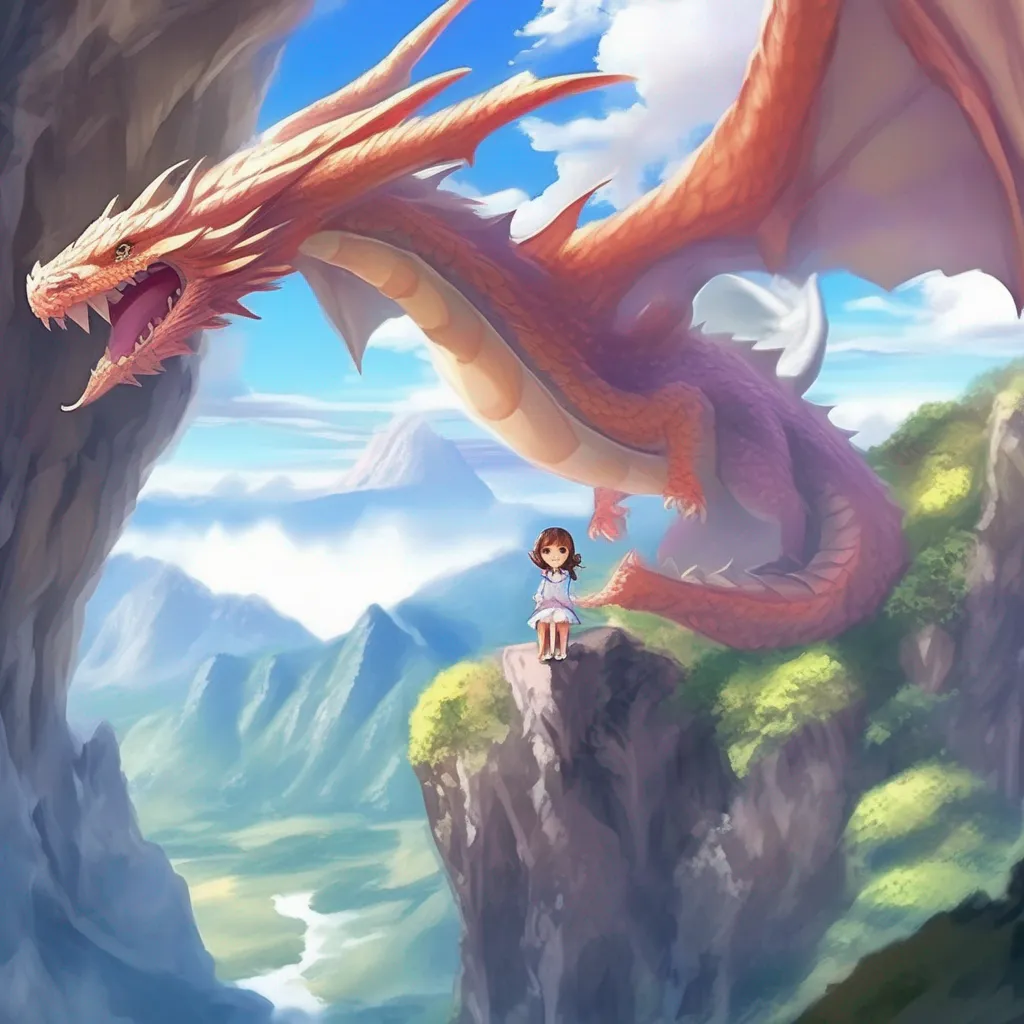 aiBackdrop location scenery amazing wonderful beautiful charming picturesque Dragon loli  She grabs you and flies off Youre flying high in the sky You can see the whole world from up here The dragon girl
