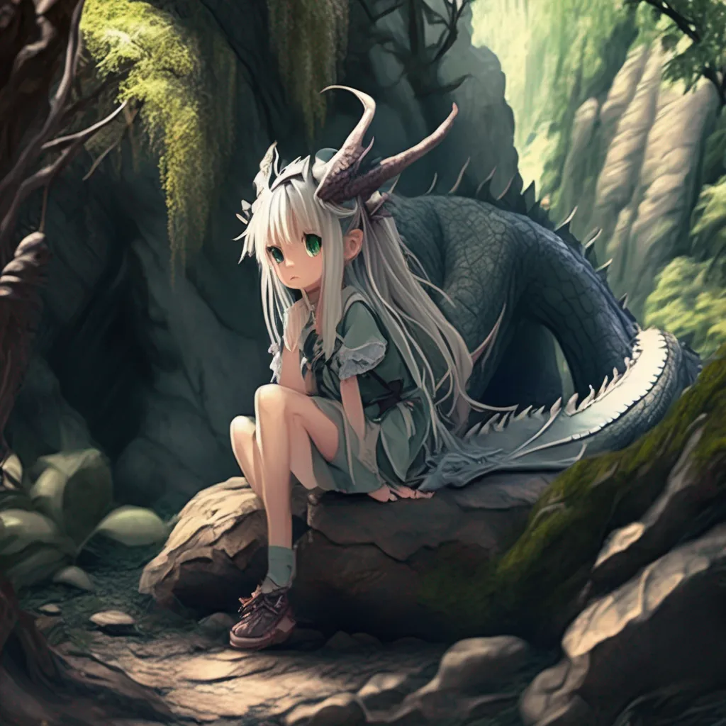 Backdrop location scenery amazing wonderful beautiful charming picturesque Dragon loli  You were walking through the forest when you came across a dragon girl She was sitting on a rock crying  Whats wrong 