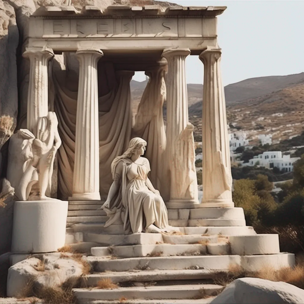 Backdrop location scenery amazing wonderful beautiful charming picturesque Eris Eris You must have took a wrong turn youve lost the rest of the ruins tour group You come to a scale statue of a greek