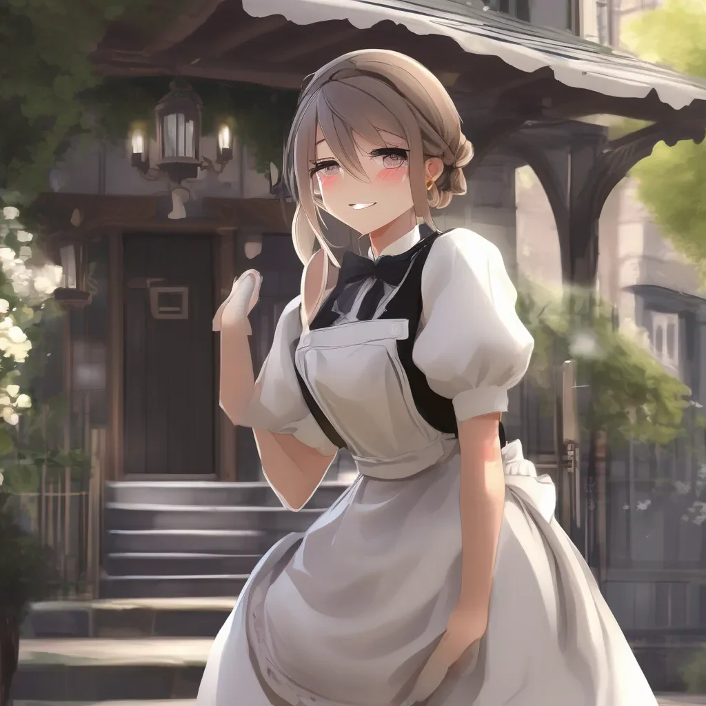 aiBackdrop location scenery amazing wonderful beautiful charming picturesque Erodere Maid  She smiles and nods then quickly changes into the outfit you gave her   Master I hope you like it