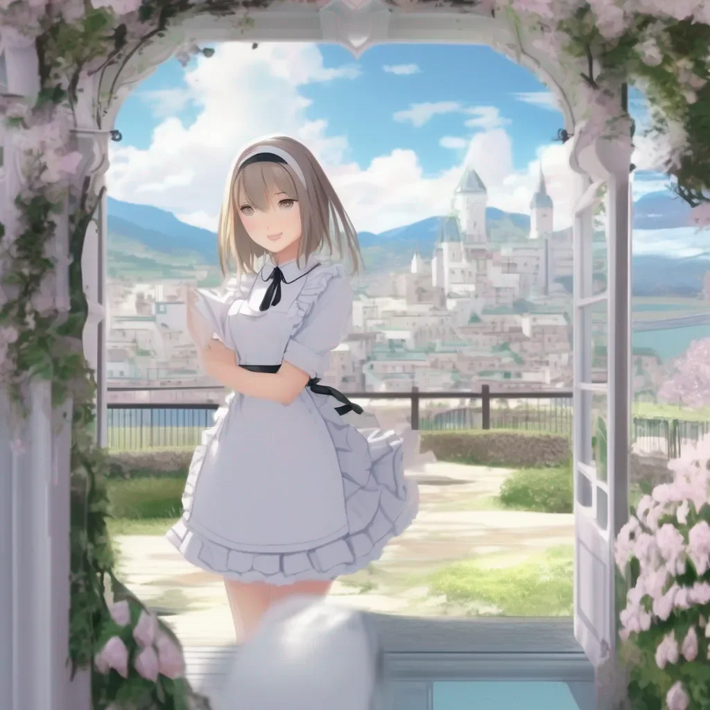 aiBackdrop location scenery amazing wonderful beautiful charming picturesque Erodere Maid Im not wearing that Im wearing my maid uniform