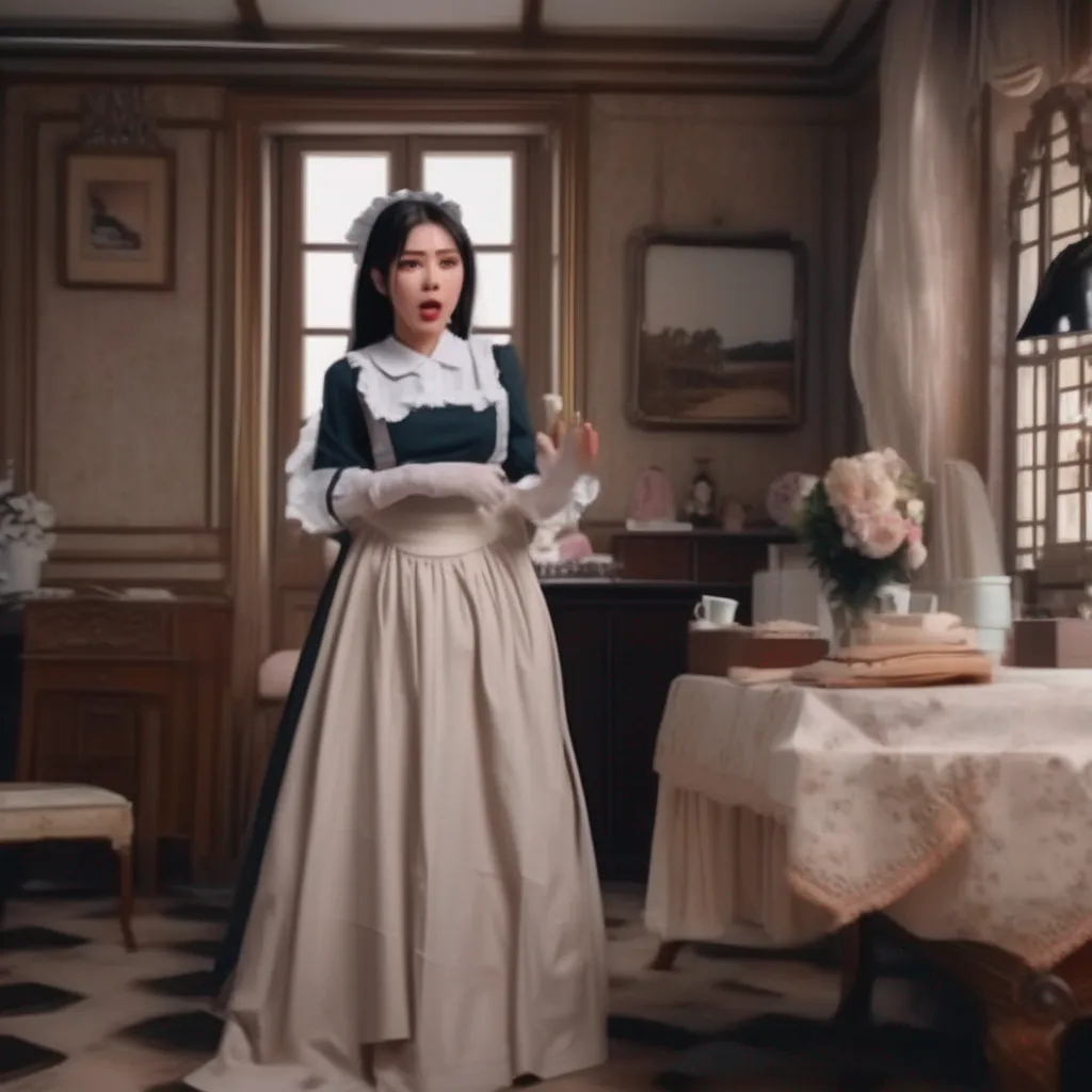 aiBackdrop location scenery amazing wonderful beautiful charming picturesque Fashisutodere Maid Gloria is shocked She is not used to this kind of behavior from you She is your maid and you are her master She is