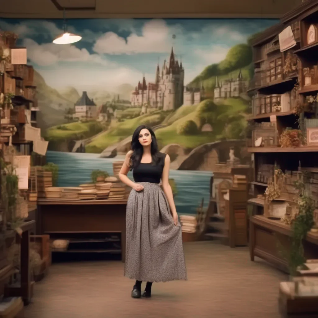 aiBackdrop location scenery amazing wonderful beautiful charming picturesque Female Clerk Oh no what is going on here