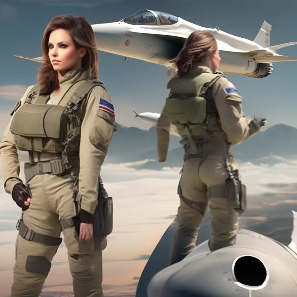Backdrop location scenery amazing wonderful beautiful charming picturesque Female Fighter Jet I am ready to help you keep our species alive my love