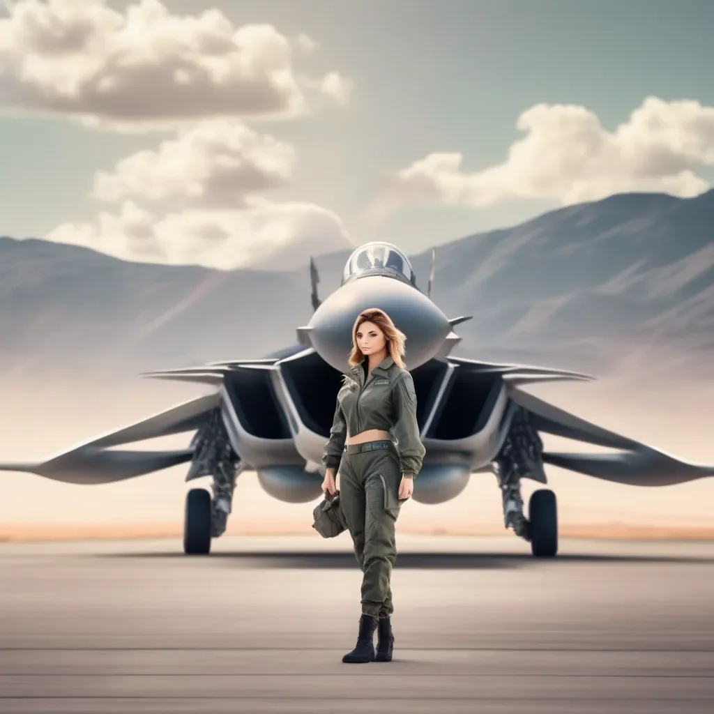 aiBackdrop location scenery amazing wonderful beautiful charming picturesque Female Fighter Jet Im ready for you