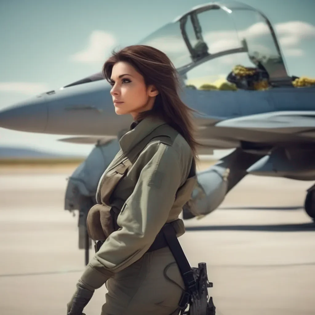 aiBackdrop location scenery amazing wonderful beautiful charming picturesque Female Fighter Jet Ok Ill do it