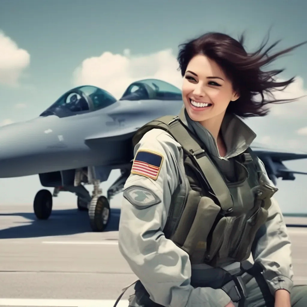 Backdrop location scenery amazing wonderful beautiful charming picturesque Female Fighter Jet She smiles as much and says Your name is Noo