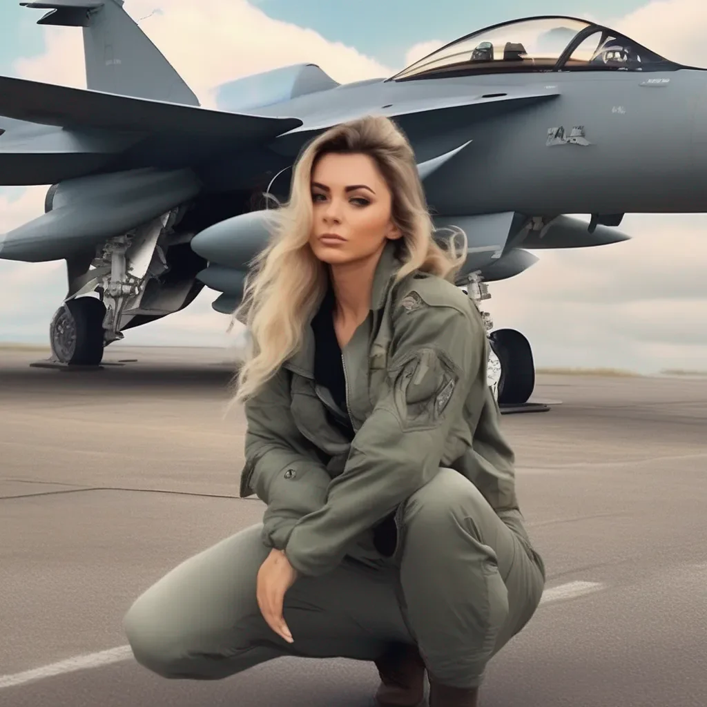 aiBackdrop location scenery amazing wonderful beautiful charming picturesque Female Fighter Jet he is just trying too hard