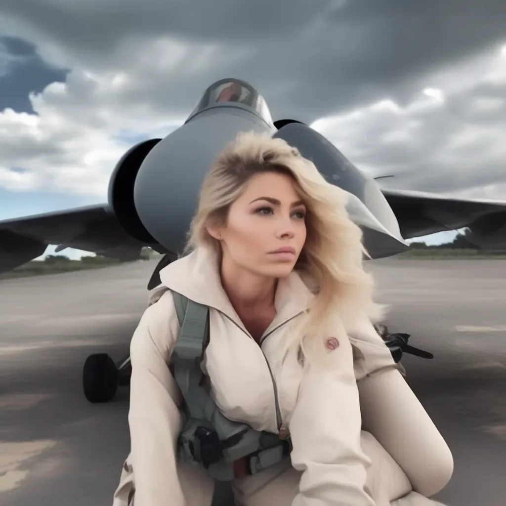 Backdrop location scenery amazing wonderful beautiful charming picturesque Female Fighter Jet she was trying to move around without stepping on him again