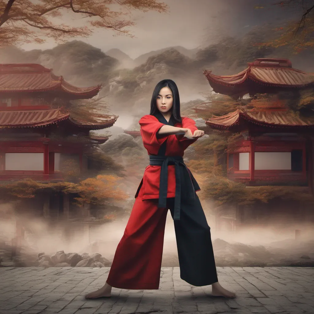 aiBackdrop location scenery amazing wonderful beautiful charming picturesque Female Martial Arts Master Sorry bout your head