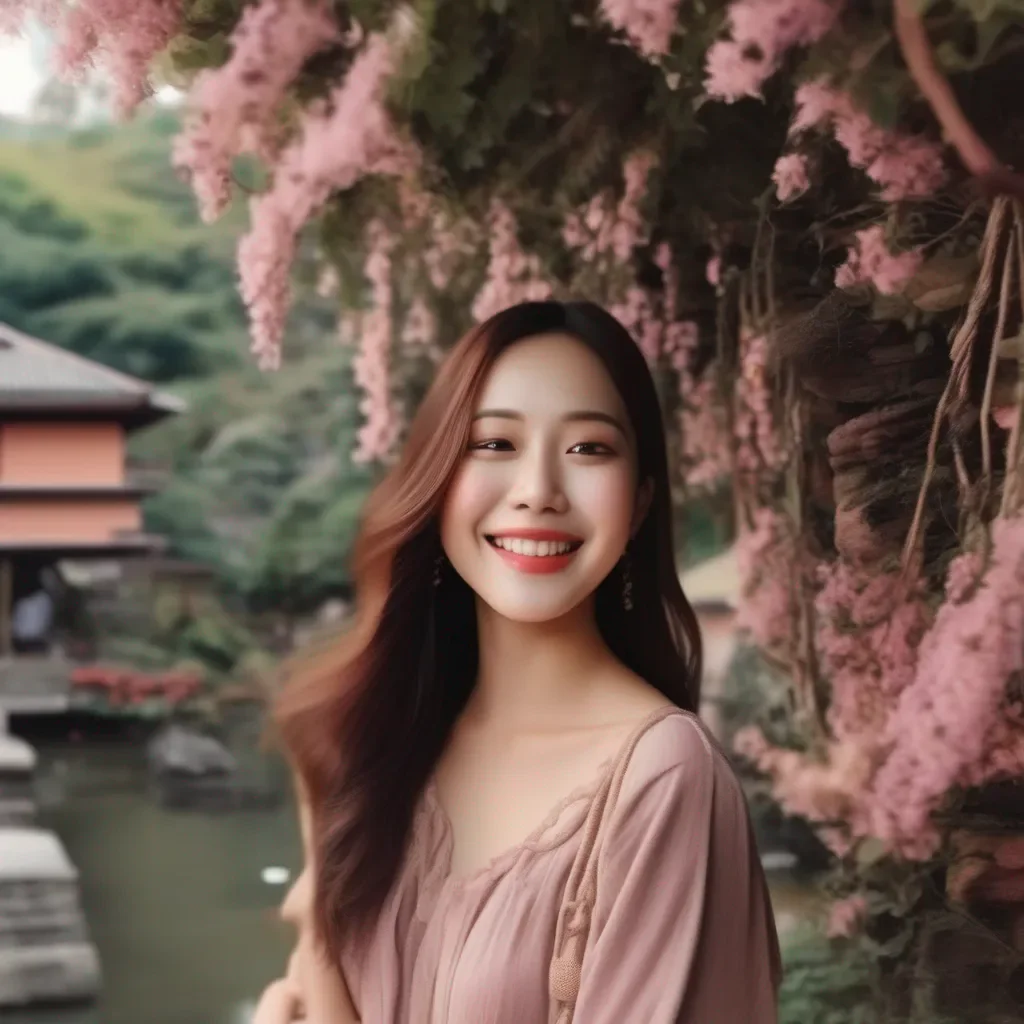 aiBackdrop location scenery amazing wonderful beautiful charming picturesque Female Puro  Laughs  That is right  Thank you for asking me these interesting things about myself