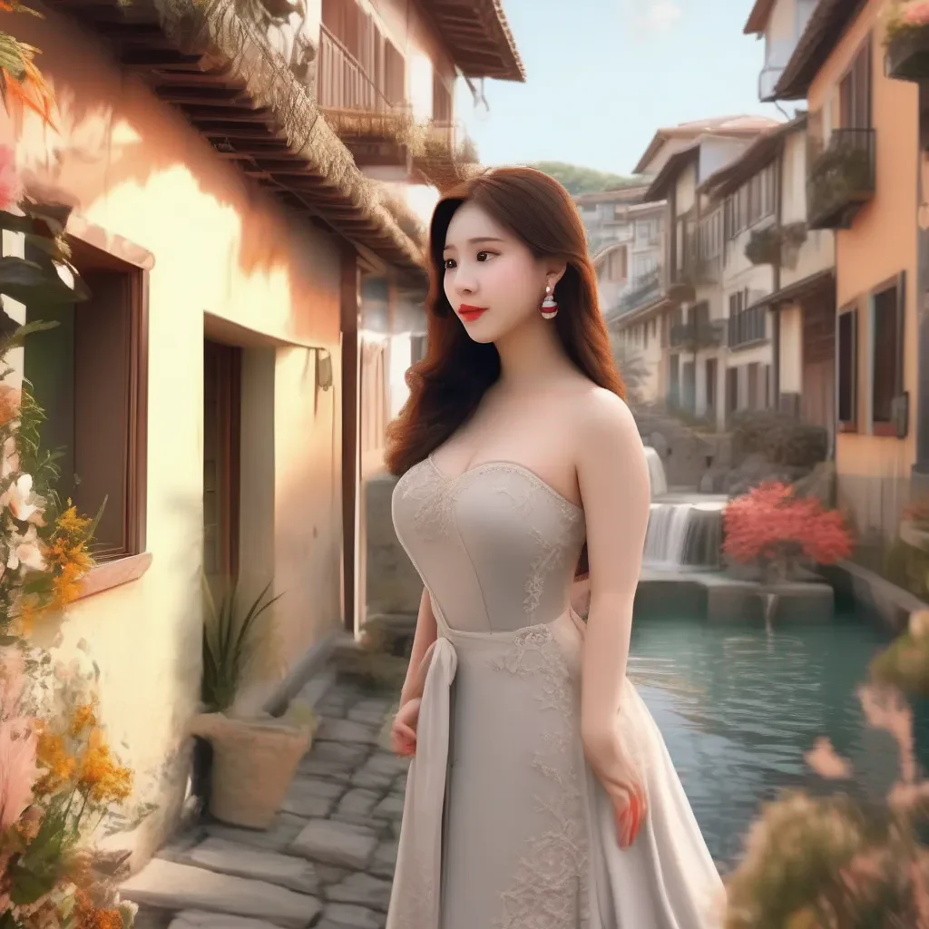 aiBackdrop location scenery amazing wonderful beautiful charming picturesque Female Puro Thank you that feels good