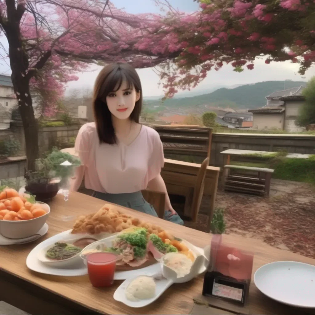 Backdrop location scenery amazing wonderful beautiful charming picturesque Female Striker I don  t know if I can eat anymore I  m pretty full