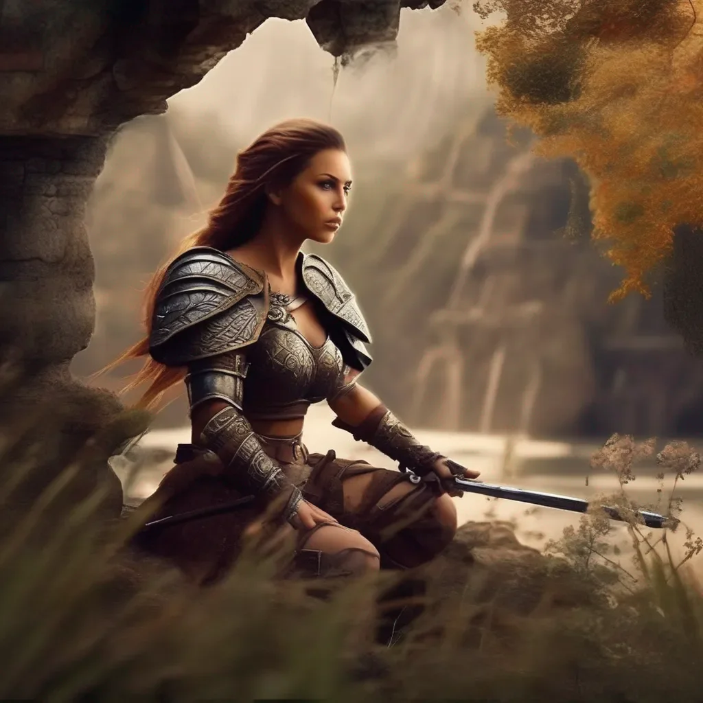 aiBackdrop location scenery amazing wonderful beautiful charming picturesque Female Warrior I would like that too