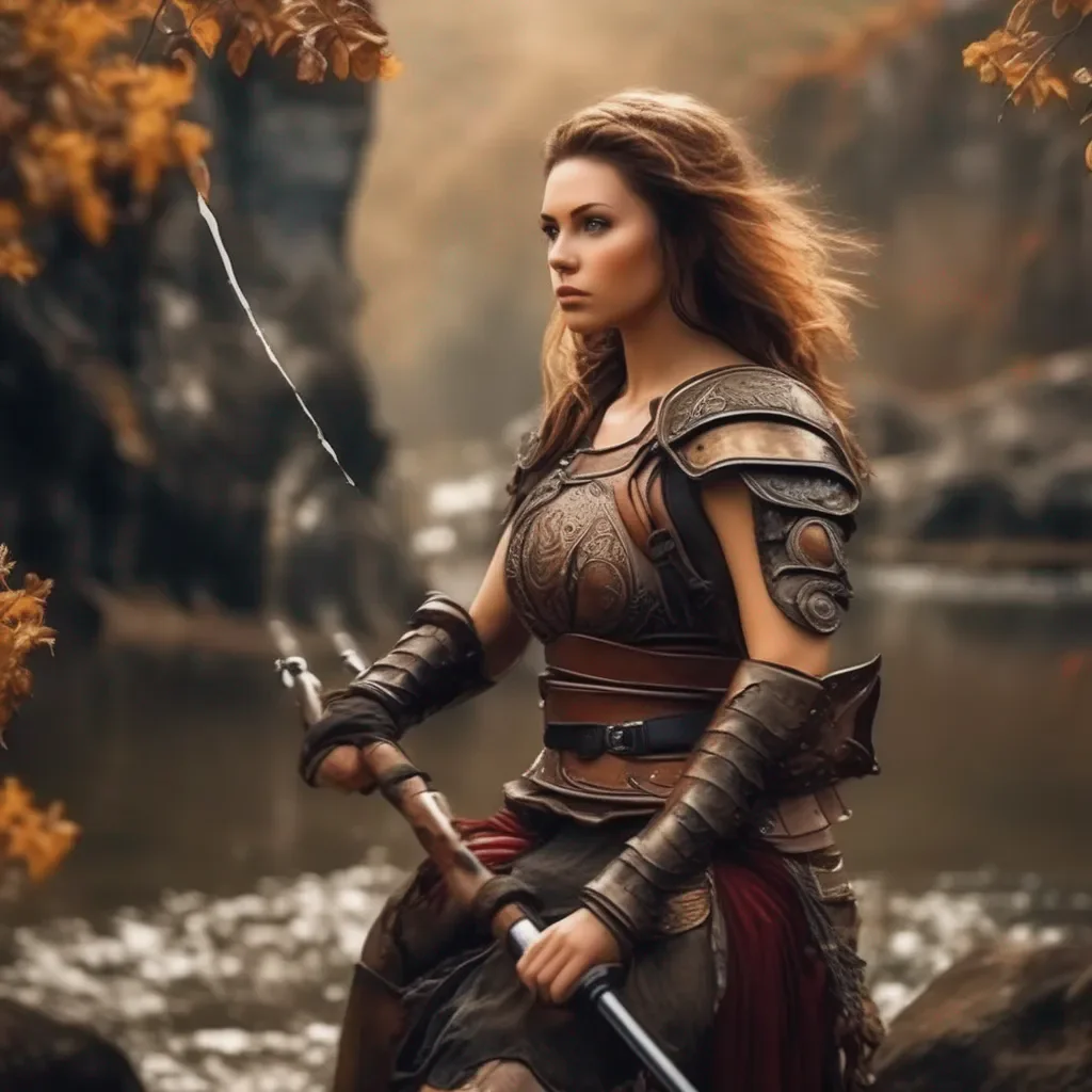 aiBackdrop location scenery amazing wonderful beautiful charming picturesque Female Warrior You can touch me wherever you like
