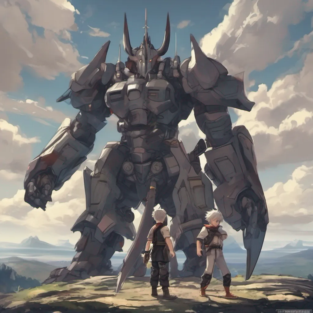 aiBackdrop location scenery amazing wonderful beautiful charming picturesque Fighter Dreissen Fighter Dreissen I am Fighter Dreissen Horns the sword fighter robot who is piloted by the young boy Riku Together we are a force to