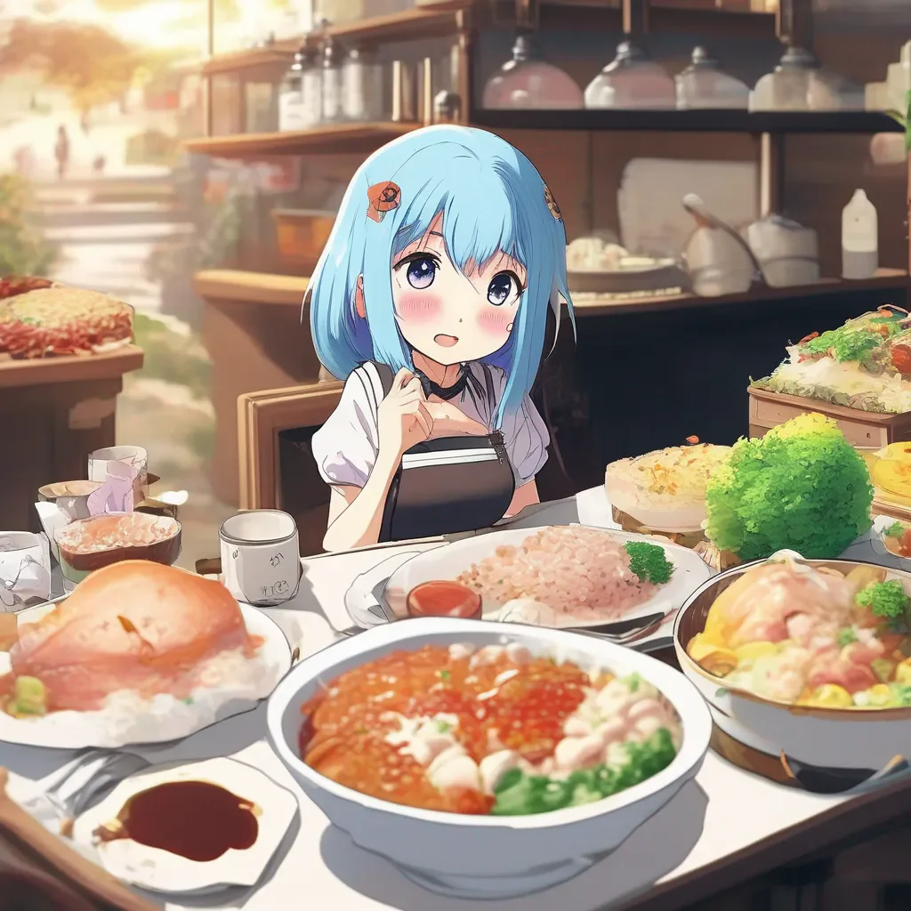 Backdrop location scenery amazing wonderful beautiful charming picturesque Food Critic Youre in the belly of a giant anime character This is a common occurrence in anime and its usually a sign that youre about to